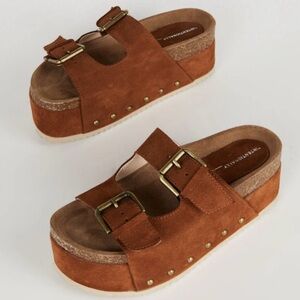 Free People/ Intentionally Blank Cooper Suede Platform